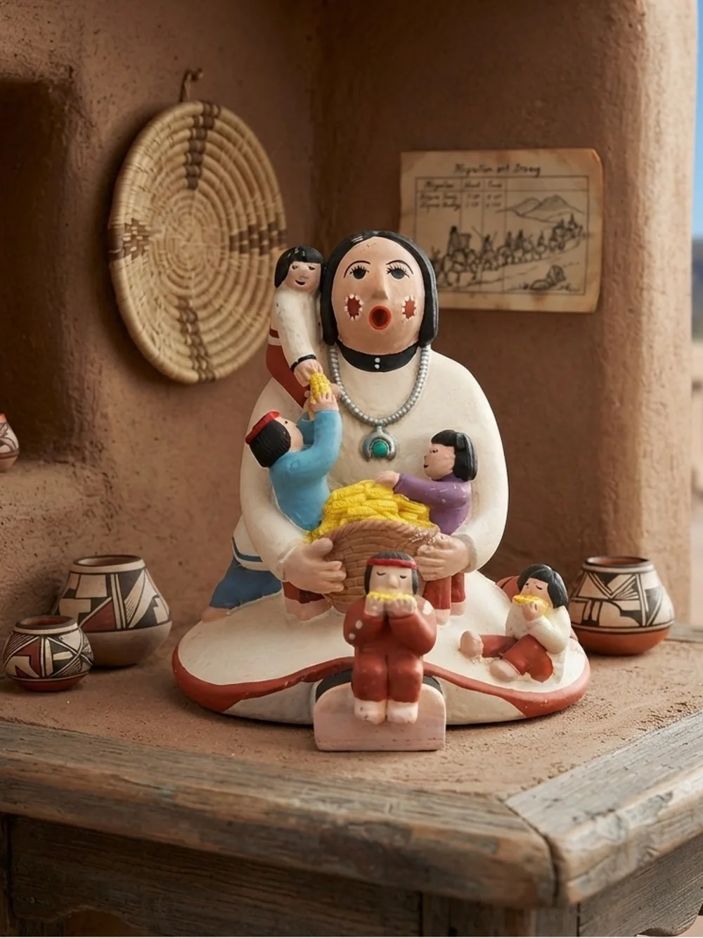Reproduction Pueblo Corn Harvester Storyteller